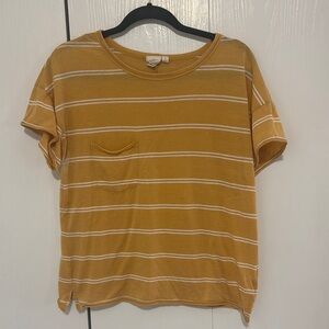 White Crow Yellow Boxy Short Sleeve Tee